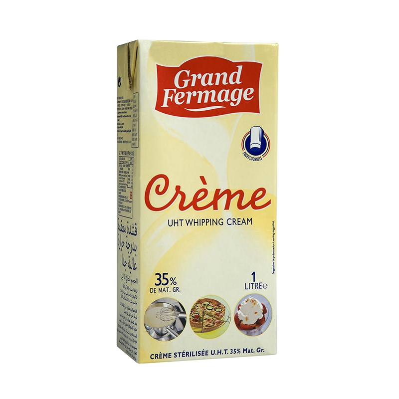 Crème Entière Liquide Stérilisée Uht 30% Mat.Gr.