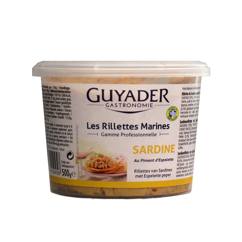 Rillettes sardine piment d'espelette